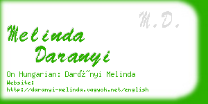 melinda daranyi business card